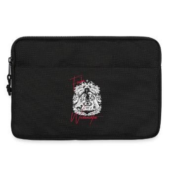 Weihnachtskrippe Schwarz Weiß - Laptoptasche 13" - Schwarz - Vorne