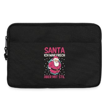 Weihnachtsmann Weihnachtszeit Unartig Weihnachts - Laptoptasche 13" - Schwarz - Vorne