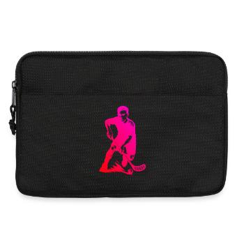 Un motif réservé au floorball - Sacoche pour ordinateur portable 13 pouces - noir - Devant