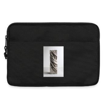 Concrete Vein Twisted Fabric - Laptop bag 13" - black - Front