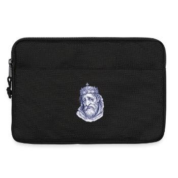 König der Blaustich-Linien - Laptoptasche 13" - Schwarz - Vorne