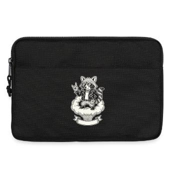 Retro Raccoon Music Rock Band Funny Cute - Laptop bag 13" - black - Front