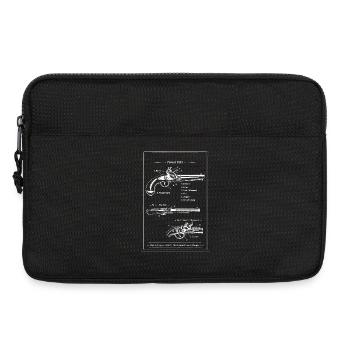 Patentblaupause der Vintage-Pistole - Laptoptasche 13" - Schwarz - Vorne