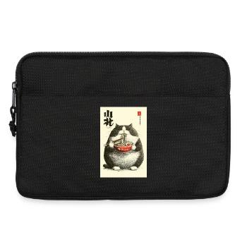 Chonky Cat Ramen Ukiyo-e - Laptoptasche 13" - Schwarz - Vorne