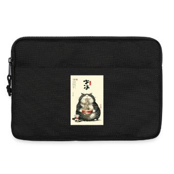 Neko Ramen Feast - Laptop bag 13" - black - Front