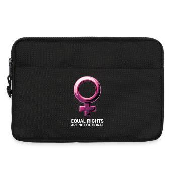 Equal Rights Are Not Optional Feminism - Laptop bag 13" - black - Front