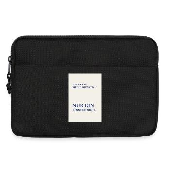 Gin ne connaît pas de frontières – Affiche minimale - Sacoche pour ordinateur portable 13 pouces - noir - Devant