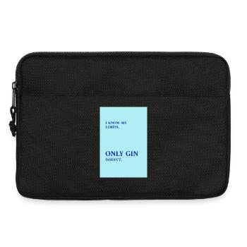 Le gin n’a pas de limites - Sacoche pour ordinateur portable 13 pouces - noir - Devant