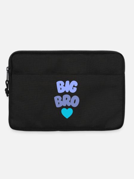 Big Bro Love Geschwister - Laptoptasche 13" - Schwarz