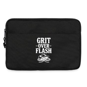 Grit Over Flash - Laptop bag 13" - black - Front