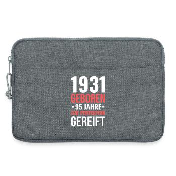 Born in 1931 – 95 years matured to perfection - Laptop bag 13" - heather grey - Front