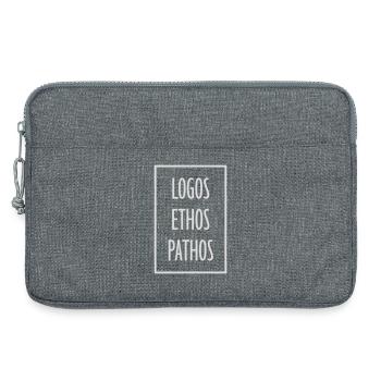 Logos Ethos Pathos Rhétorique Étudiant en Philosophie - Sacoche pour ordinateur portable 13 pouces - gris chiné - Devant