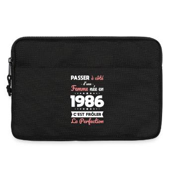 Geboren 1986 – Perfektion nahe - Laptoptasche 13" - Schwarz - Vorne
