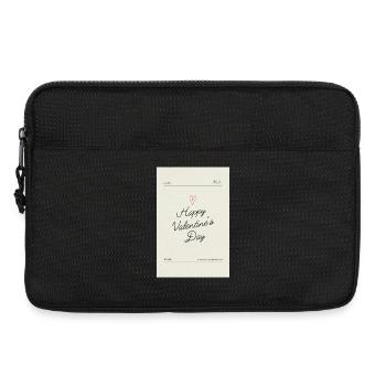 Bonne Saint-Valentin, mon amour - Sacoche pour ordinateur portable 13 pouces - noir - Devant