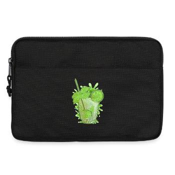 Labyrinth Mojito (weißer Umriss) - Laptoptasche 13" - Schwarz - Vorne