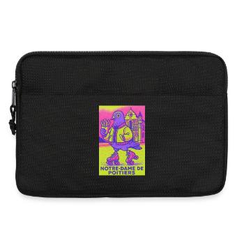 Neon_Pigeon_Roller-Skater - Laptoptasche 13" - Schwarz - Vorne