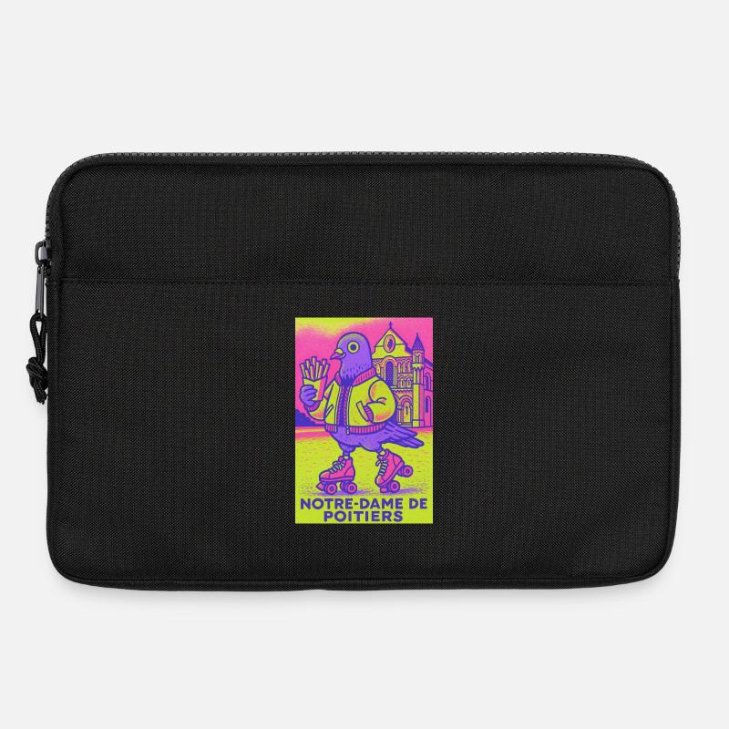 Neon_Pigeon_Roller-skater - Laptop bag 13" - black
