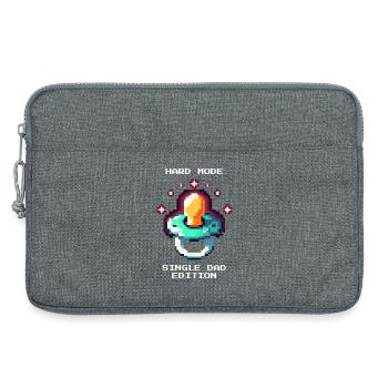 Hard Mode: Single Dad | Alleinerziehend - Laptoptasche 13" - Grau meliert - Vorne
