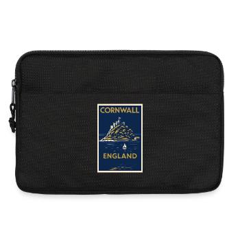 Cornwall England – Art-Déco Reiseposter - Laptoptasche 13" - Schwarz - Vorne