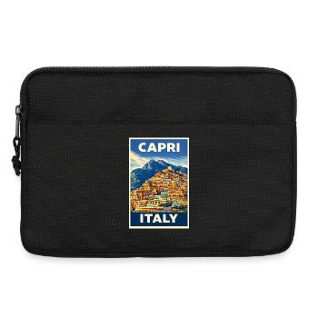 Capri Italy – Vintage Reiseposter Mediterran - Laptoptasche 13" - Schwarz - Vorne
