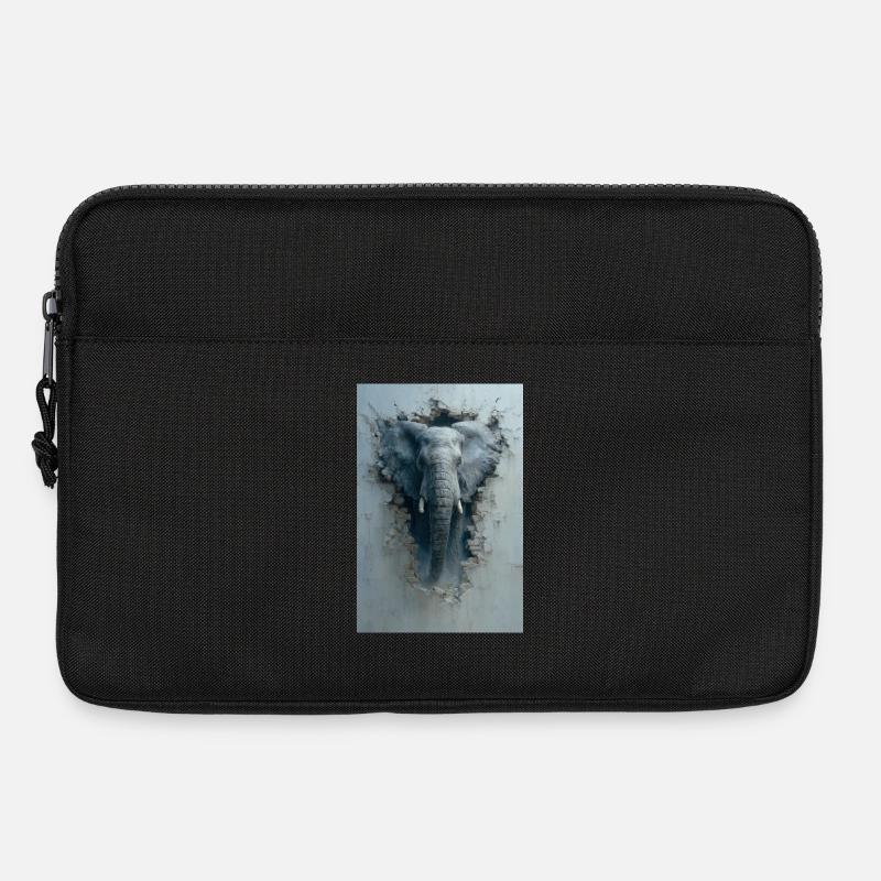 Elefantendurchbruch - Laptoptasche 13" - Schwarz