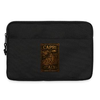 Capri Italy – Steampunk Bronze Travel Poster - Laptop bag 13" - black - Front