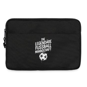 Die legendäre Fußball Mannschaft Weiß - Laptoptasche 13" - Schwarz - Vorne