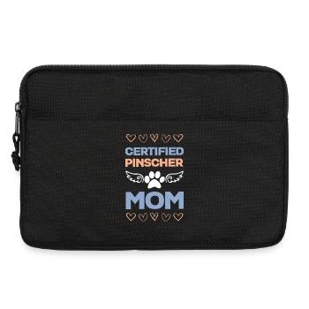 Pinscher Mom Certified - Laptop bag 13" - black - Front