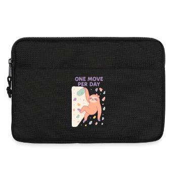 Faultier Bouldern: One Move Per Day Design - Laptoptasche 13" - Schwarz - Vorne