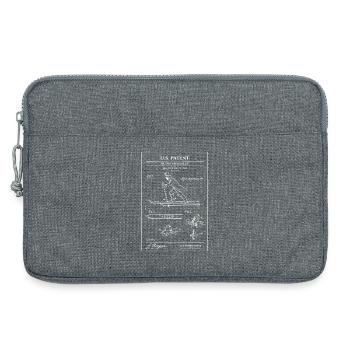 Diagramme de brevet de ski vintage - Sacoche pour ordinateur portable 13 pouces - gris chiné - Devant
