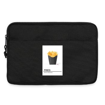Fries End Of Discussion – Minimal Design - Laptop bag 13" - black - Front