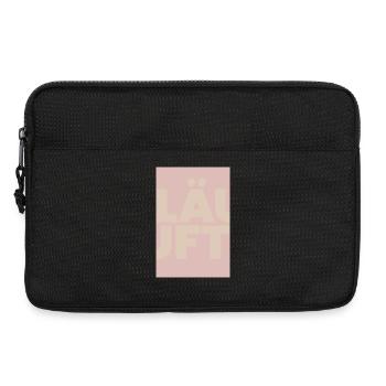 Runs with pastel typo overlay - Laptop bag 13" - black - Front