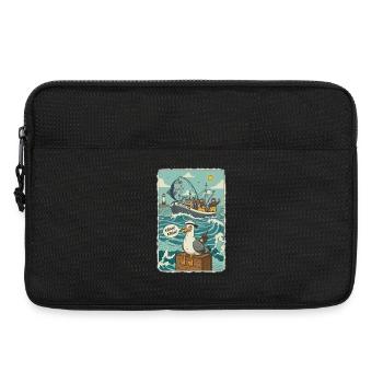 Pêcheurs en haute mer - Sacoche pour ordinateur portable 13 pouces - noir - Devant