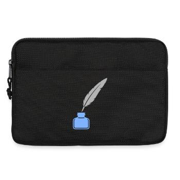 Icône d’encre de stylo - Sacoche pour ordinateur portable 13 pouces - noir - Devant