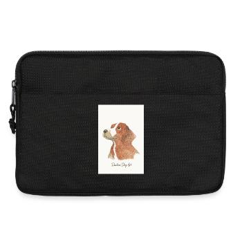 Beagle Portrait im Bleistift - Laptoptasche 13" - Schwarz - Vorne