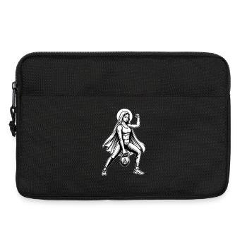 Holy Kettlebell Mary – Lustiges Fitness-Meme - Laptoptasche 13" - Schwarz - Vorne
