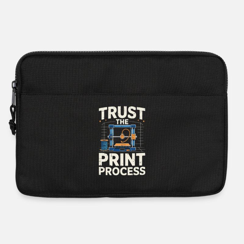  Trust The Print Process Lustiger 3D Druck Spruch - Laptoptasche 13" - Schwarz