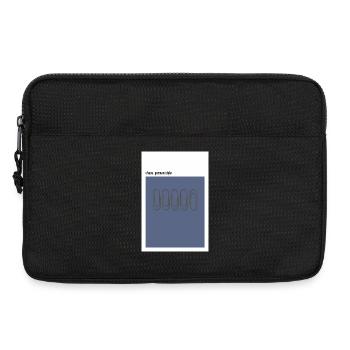 Chaos – German Style Minimal Poster Blau - Laptoptasche 13" - Schwarz - Vorne