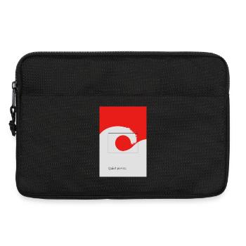 Quiet Power Japan Poster Minimal Welle Sonne - Laptoptasche 13" - Schwarz - Vorne
