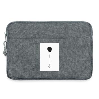 Let It Go Ballon Minimal Poster - Laptoptasche 13" - Grau meliert - Vorne