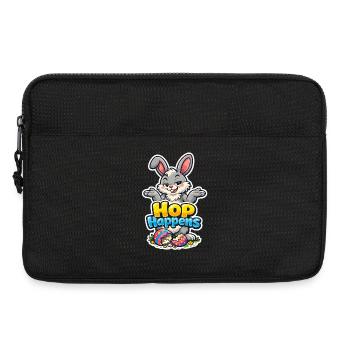 Hase Häschen Frühling Blumen Sommer Ostern Garten - Laptoptasche 13" - Schwarz - Vorne