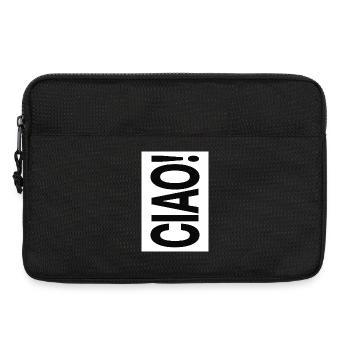 Ciao Typography Vertical Minimal Design - Laptop bag 13" - black - Front