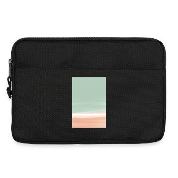 Green orange block - personalisierbar - Laptoptasche 13" - Schwarz - Vorne