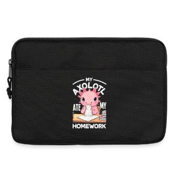 Süßes Axolotl Kawaii Axolotl Liebhaber - Laptoptasche 13" - Schwarz - Vorne