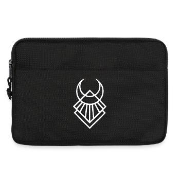 White Egyptian Lunar Symbol - Laptop bag 13" - black - Front