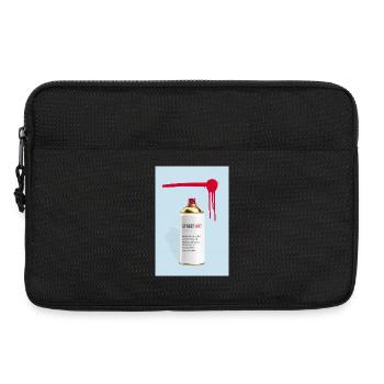 Street Art Definition Spray Can Design - Laptop bag 13" - black - Front