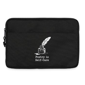 La poésie est un t-shirt de soin de soi - Sacoche pour ordinateur portable 13 pouces - noir - Devant