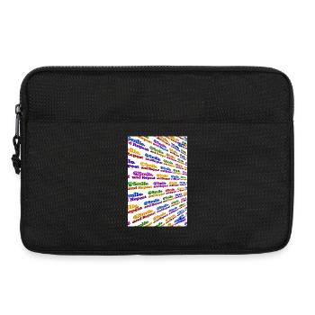 Buntes Lächeln und Wiederholen - Laptoptasche 13" - Schwarz - Vorne