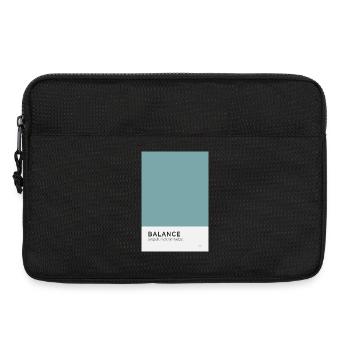 Balance Poster minimalistisch moderner Spruch - Laptoptasche 13" - Schwarz - Vorne