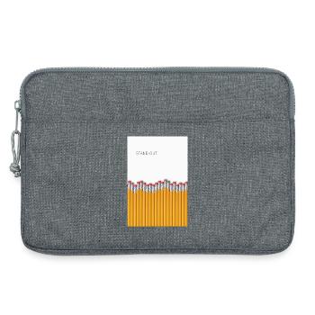 Stand Out Minimalist Statement Design - Laptoptasche 13" - Grau meliert - Vorne
